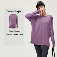 Ladies Long-Sleeve Woman T-Shirts Sport Gym Yoga Shirt