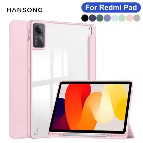 Case for Redmi Pad SE for Redmi SE 8.7 11,Redmi Pro/POCO Pad 12.1 ransparent Hard Back Case for Redm