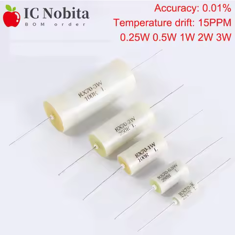 1PCS RX70 High Precision Low Temp Drift Instrument Calibration Standard Resistor 0.01% 0.25W 0.5W 1W