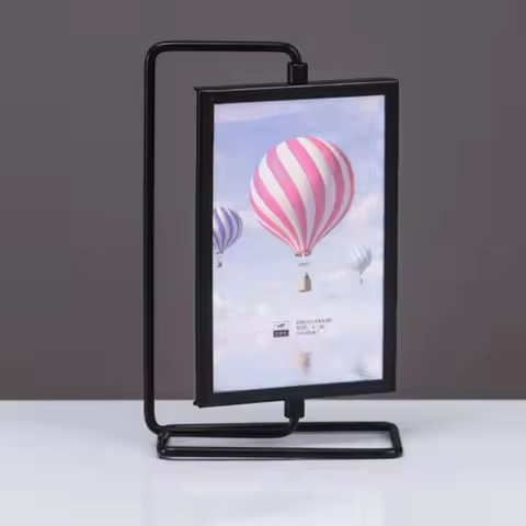 Elegant Not Easily Deformed Metal Photo Frame Modern Minimalist Photo Frame Ornament Metal Craft Rot