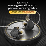 KZ ZS10 Pro X In Ear Wired Earphones HIFI Bass Earbuds Monitor Headphones Sport Noise Cancelling Music Game Headset CCA NRA
