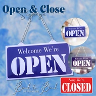 OPEN AND CLOSE BACK-TO-BACK ACRYLIC SIGNAGE Open Close Sign Board