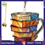 [beautybaby.ph] 3d Painted Book Coffee Mug 11oz Glass Coffee Cupshaped Cup for Book Lovers, , Librar