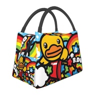 B.DUCK Insulated Lunch Tote Bag, Large Capacity Portable Student School Keep Warm and Cold Lunch Box CIGP