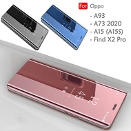 Oppo Find X2 Pro A93 A15 A15S Delight Mirror Flip Pouch Case Cover Casing Mobile Phone
