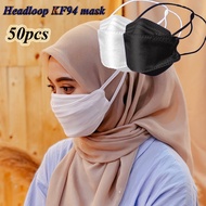 in stock 【Headloop】50Pcs KF94 mask /KN 95 face mask/ 4PLYmask mix color mask headloop earloop/KN95 4