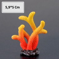 Hiasan Aquarium Model Terumbu Karang Artificial Coral Fish Tank Decoration Ornamen Lanskap Batu Kara