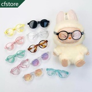 【Labubu Glasses】For 15cm Labubu Stylish Accessories  Transparent Candy Glasses Colored Sunglasses La