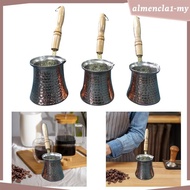 [AlmenclaabMY] Turkish Coffee Pot Kitchen with Long Handle Cafe Bar Greek Pot