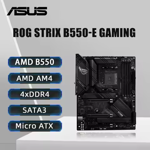 ASUS ROG STRIX B550-E GAMING Motherboard DDR4 4866MHz 128GB PCI-E 4.0 NVME M.2 Support Ryzen 5 5600 