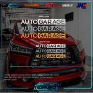 Cutting sticker auto garage