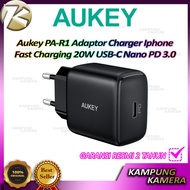 aukey pa-r1 adaptor charger iphone fast charging 20w usb-c nano pd3.0 