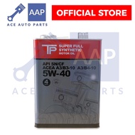 TP Super Fully Synthetic Motor Oil 5W-40 API SN/CF 4 Liters Made in Japan