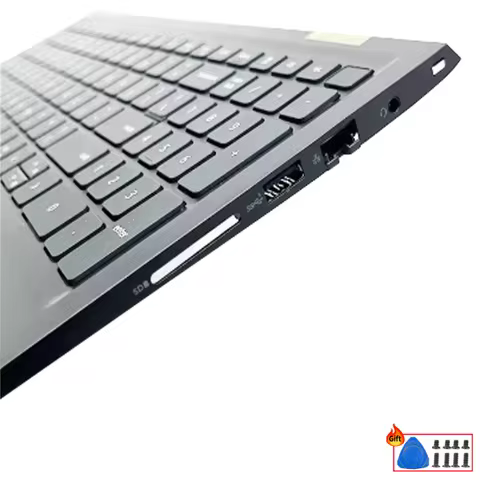 Original For Vostro 15 5510 5515 V5510 V5515 Laptop With US Keyboard Palmrest Upper Top Cover Touchp