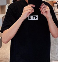 Embroidery Kith T Shirt Men Women Oversize T-shirt Dark Blue