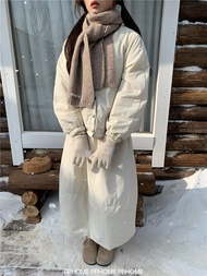 Bộ Đồ Cotton Dễ Thương PPHOME Yuyou Nagoya Áo Khoác Cotton Rộng Rãi + Váy Ngắn Cotton Cho Nữ Bộ Thời