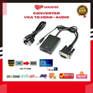 VGA to HDMI Converter Cable + VGA to HDMI Converter Cable + VGA to HDMI Converter Audio + Audio