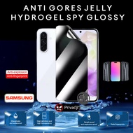 Anti-scratch jelly Hydrogel spy glossy privacy screen protector SAMSUNG A26 A36 5G A56 5G