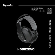SUPERLUX HD662EVO HEADPHONE BLACK MONITORING HEADPHONES (SUPERLUX/ HD662EVO/ STUDIO HEADPHONES/ ZOSO