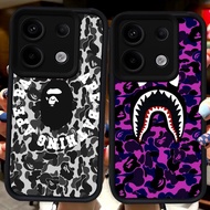 Black Casing for Xiaomi Redmi 15C 13X poco 13C Note 13 13T X6 Neo M6 Pro Plus 5G H118 Bape Shark