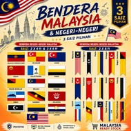 【SalesWithJoy】Merdeka Sales Malaysia Flag Bendera Malaysia Bendera Negeri Bendera States Flag Bender