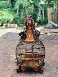 sangkar burung perkutut ukir naga kandang perkutut