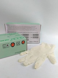 👩🏻‍🔬醫護人員優惠！※凡購2盒送LABORY防護眼鏡 1 副※【 適合多手汗人仕穿戴】🇲🇾馬來西亞 Powdered Latex Examination Gloves 乳膠 防菌手套 一次性 即棄手