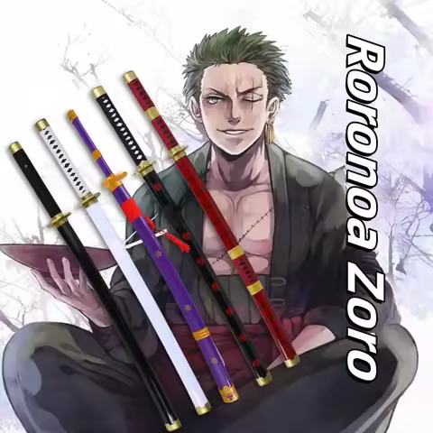 Roronoa Zoro Katana Sword Wooden Ninja Blade Bleach Real Size Japanese Samurai Katana Sword Anime Co