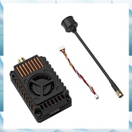 [W F S B] 7.2G 3W VTX 64CH FPV Audio Video Transmitter 7V-36V 2-8S with Heat Sink&Fan for FPV RC Lon