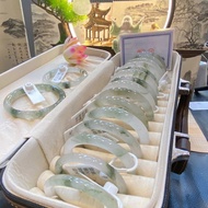 【宠护优品小店 kongshi341.my】 bracelet【人收藏】玉手镯细圆条美人镯不知春绿手镯天然冰种飘花天山翠玉镯子少女款现货/现货 【0806PrfiL5H6U】