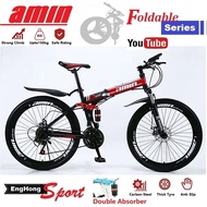 AMIN Basikal Lipat, AMIN FOLDING Bike /AMIN Foldable Bike,26inch mountain bike (Aluminium Rim), Fold