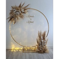 Iron circle beckdrop wedding party decoration arch stand backdrop