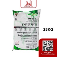 REAL STRONG MPOB F4 5 in 1 Oil Palm Fertilizer 9-6-18-2+0.5 25kg (Chemical+Organic+Zeolite) Baja Pok