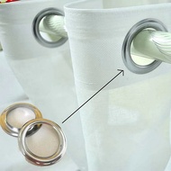 [Ready Stock]  Stainless Steel Curtain Grommets, 2 in 1 Metal Curtain Ring Eyelets Metal Grommet ABS