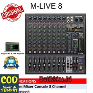 Mixer WISDOM M LIVE 8 MLIVE8 M LIVE8 MLIVE 8 M LIVE 8 8CH ORIGINAL EFFECT 99DSP