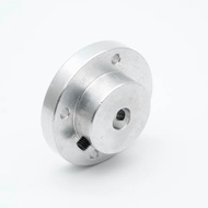 Aluminum Alloy Flange Coupling 5/6/6.35/7/8/9/10~22MM Hole-Keyway 50MM Rigid Transmission Shaft Conn