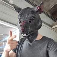 NEW Funny Cartoon Rat Animal Mouse Mask With Beard Horror Rat Latex Full Face Masks Cosplay Party Dr