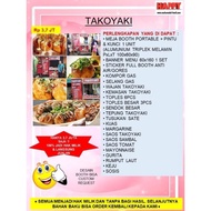 PAKET USAHA FRANCHISE MAKANAN TAKOYAKI TAKO JEPANG GURITA OCTOPUS