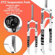 ZTZ Aluminum Alloy MTB Bicycle Fork Suspension 26/27.5/29Er Inch Mountain Bike Rl100Mm For A Accesso
