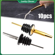 10Pcs Stainless Steel Liquor Spirit Wine Bottle Pourer Pour Spout Stopper Liquor Free Flow