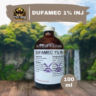 DUFAMEC 1% INJ 100 ML Obat Scabies Gudig Kutu dan Cacing Pada Sapi Kambing Domba - Star Farm