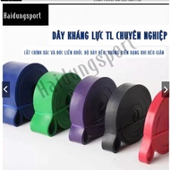 TPE resistance band for gym power band elastic rubber for arms, legs, buttocks, shoulders, thighs fo