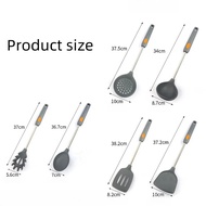 6 Pcs/set Silicone Cooking Utensils Fish Spatula Omelette Leak Spatula Household Stir-frying Spatula