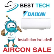 DAIKIN aircon system 4 9000BTU X3/18000BTU X1