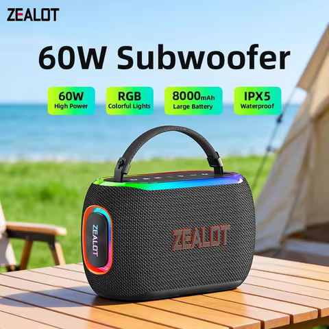 US ZEALOT S182 60W Portable Bluetooth Speaker Output Power Bluetooth Speaker with Excellent Bass Per