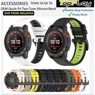 Accessories - Fenix 3 HR 5x 6x 7x Enduro Epix Gen 2 51mm Taxtix 7 / AMOLED Quick Fit Two Tune Silico