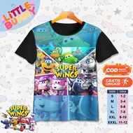 Super WINGS V1 Cartoon Children's T-Shirt SUPER WINGS Children's T-Shirt | Little BUNNY