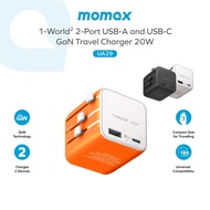Momax UA29 1-World² 20W Universal 2-Port USB Travel Adapter
