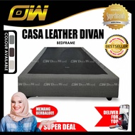 Single Size - 8 Inches Jepun Waterproof CASA Leather Divan Base Box Only / 8 Inch Divan Base / Divan
