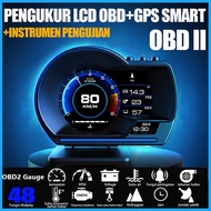 【Malaysia shipping】P6  Car OBD GPS HUD Speedometer Digital Meter with Alarm Turbo Boost Water Temp f